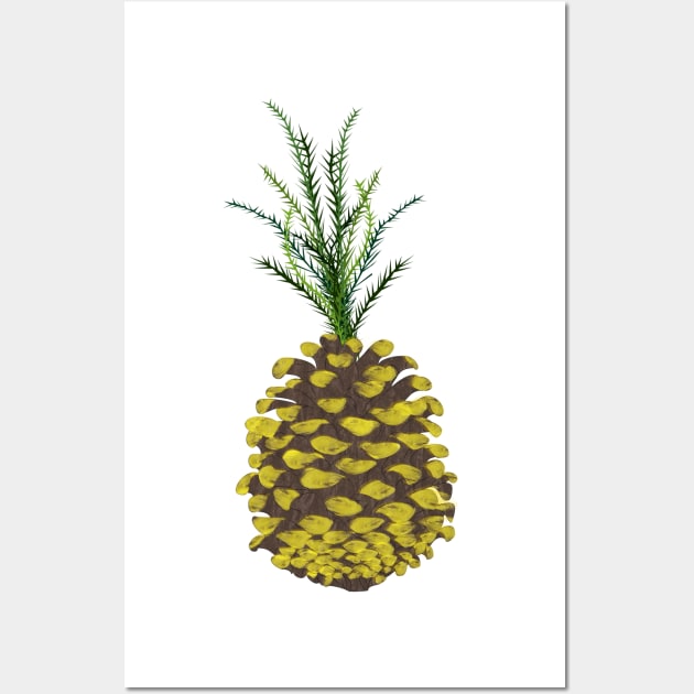 Pine Cone Pineapple Wall Art by calliew1217